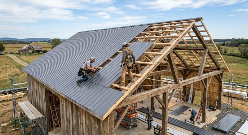 Barn Roof Installation in Loveland, CO