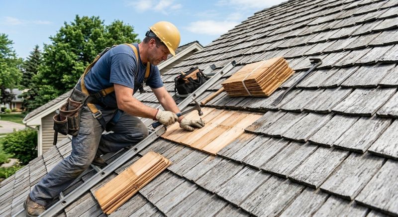 Cedar Shake Roof Repair in Firestone, CO