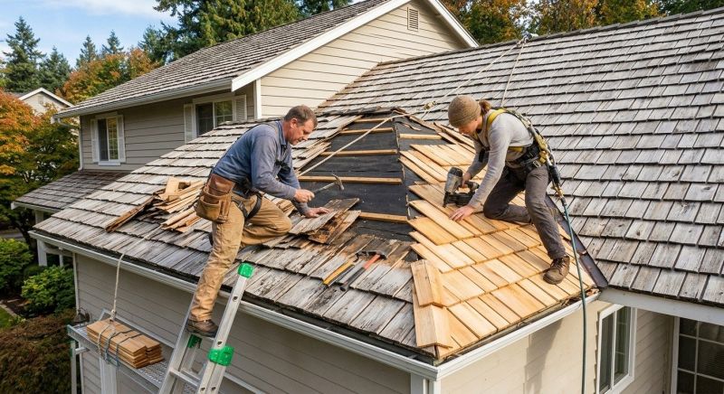 Cedar Shake Roof Repair in Loveland, CO