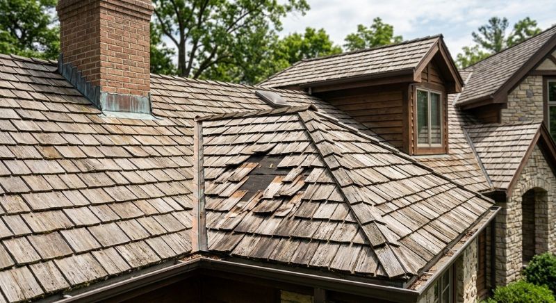 Cedar Shake Roof Repair in Wellington, CO