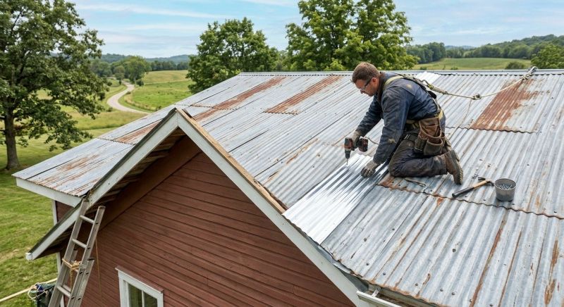 Corrugated Roof Repair in Wellington, CO