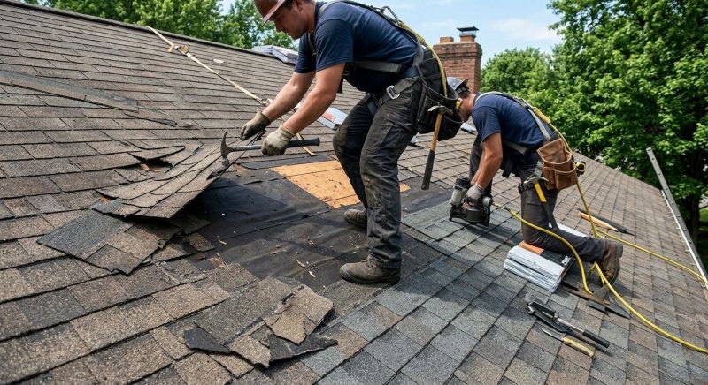 Damaged Roof Repair in Wellington, CO