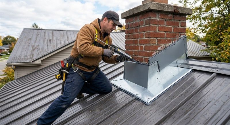 Metal Roof Flashing Repair in Loveland, CO