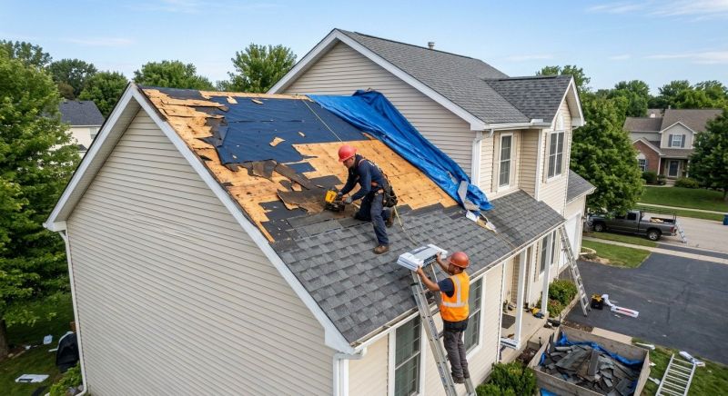 Roof Damage Restoration in Windsor, CO
