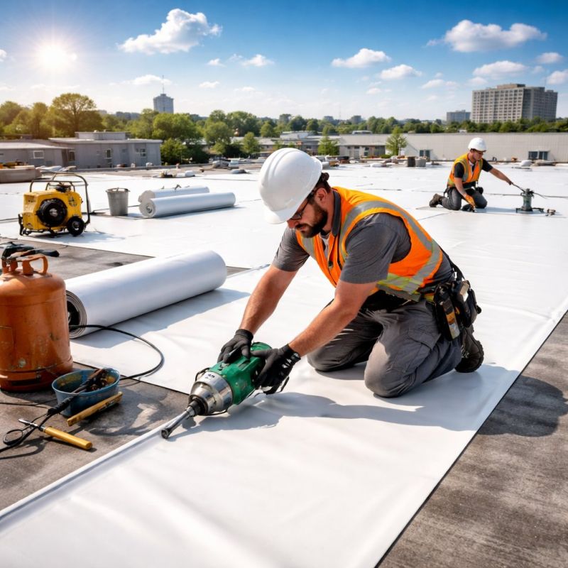 Single Ply Roof Installation in Lyons, CO
