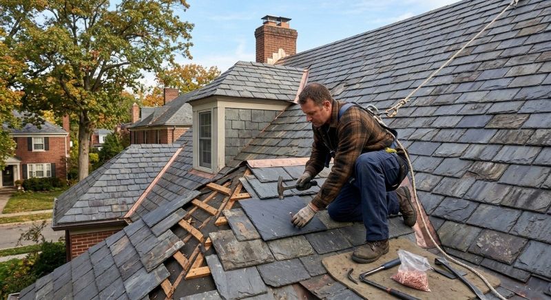 Slate Roof Leak Repair in Loveland, CO