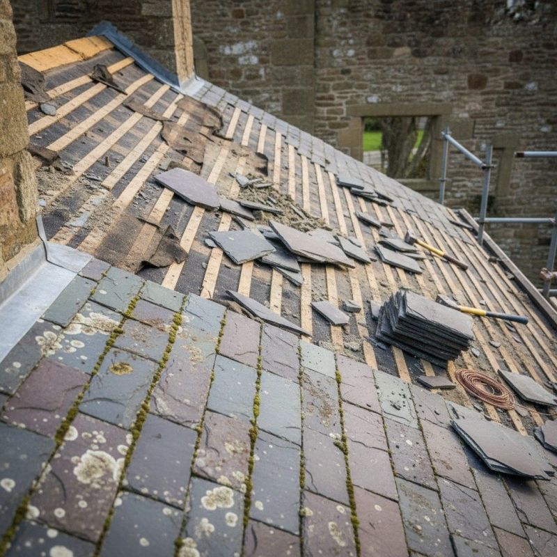 Slate Roof Replacement in Berthoud, CO