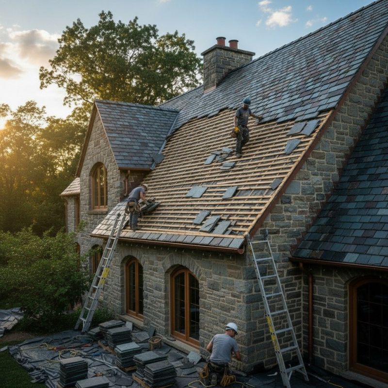 Slate Roof Replacement in Estes Park, CO