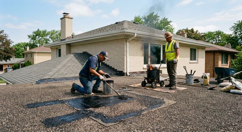 Tar And Gravel Roof Repair in Firestone, CO