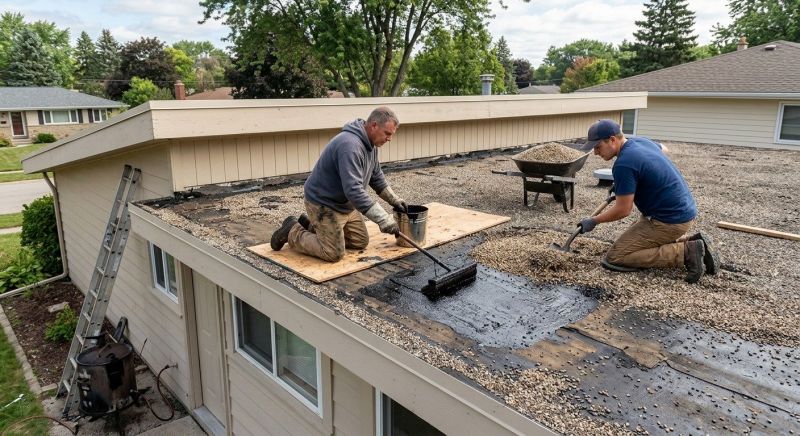 Tar And Gravel Roof Repair in Wellington, CO