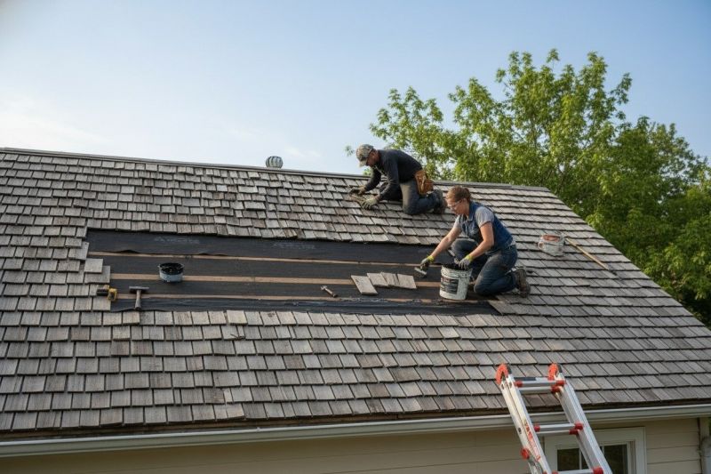 Wood Shake Roof Repair in Timnath, CO