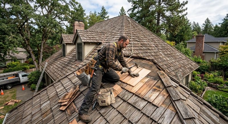 Wood Shake Roof Repair in Wellington, CO
